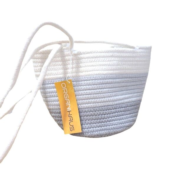 New with Tags Blue Ombre Rope Tote Bag - Picture 4 of 7